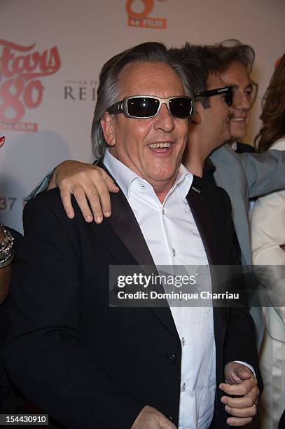 Gilbert Montagné attends the 'Stars 80' Film Premiere at Le Grand Rex on October 19, 2012 in Paris, France.