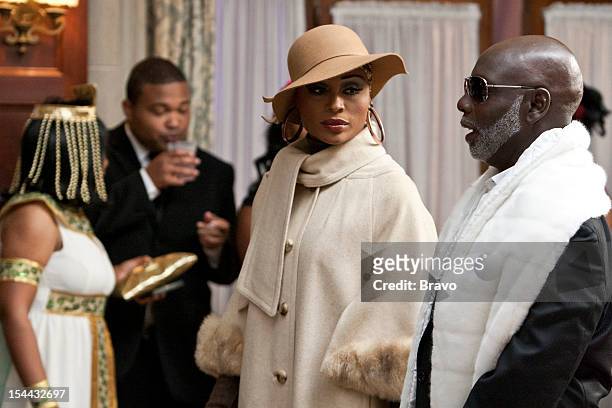 Finale Party" --Pictured: Cynthia Bailey as Diana Ross, Peter Thomas as Billy Dee Williams --