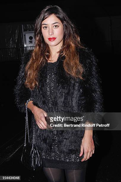 Actress Fanny Valette attends 'Bal Jaune 2012' organized by the Ricard Corporate Foundation for Contemporary Arts at Ile Seguin on October 19, 2012...