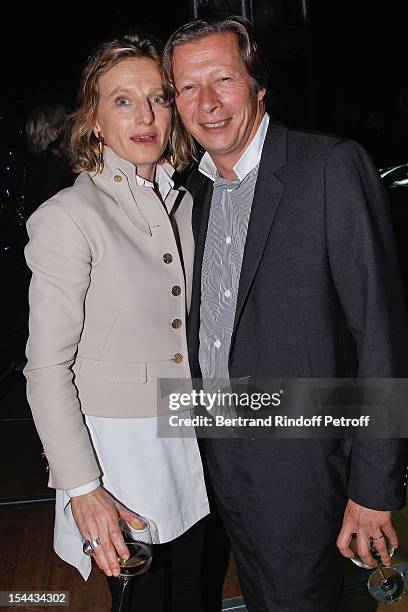 Art dealers Jerome de Noirmont and his wife Emmanuelle de Noirmont attend 'Bal Jaune 2012' organized by the Ricard Corporate Foundation for...