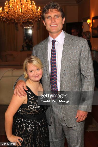 Lauren Potter and Anthony Shriver at reception celebrating the Audi Best Buddies Challenge: Washington, D.C. Hosted by Bill Dean, CEO of MC Dean on...