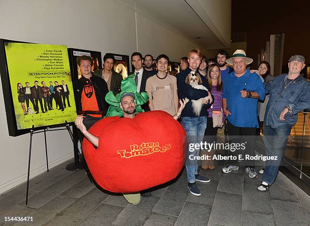 Bonny the ShihTzu with Kerr Lordygan and fans attend a screening of CBS Films' "Seven Psychopaths" celebrating the Certified Fresh Rating from...