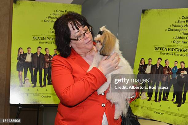 Bonny the ShihTzu and fans attend a screening of CBS Films' "Seven Psychopaths" celebrating the Certified Fresh Rating from RottenTomatoes.com at AMC...