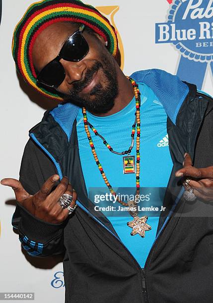 Snoop Dogg Presents: Colt 45 "Works Every Time" mansion party with Evan and Daren Metropoulos at The Playboy Mansion on October 19, 2012 in Beverly...