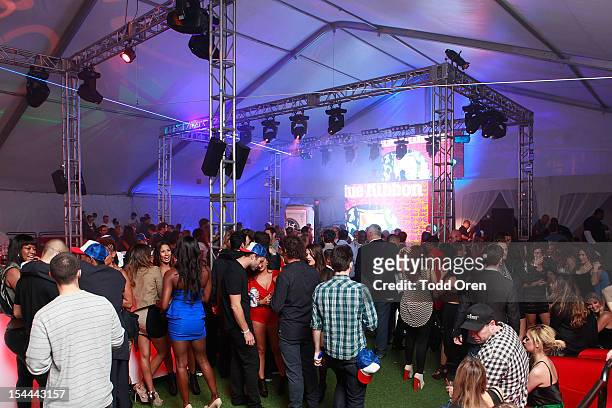General Atmosphere at the Snoop Dogg Presents: Colt 45 Works Every Time at The Playboy Mansion Party with Evan and Daren Metropulos on October 19,...