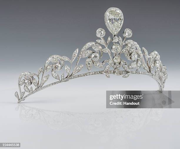 This handout image provided by the Grand-Ducal Court of Luxembourg, shows the Lannoy family tiara which will be worn by Countess Stephanie de Lannoy...