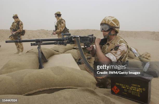 British Forces In Iraq British forces prepare for operations in Kuwait, February 2003. Trooper A Simpson, a Fuel Tanker driver and aircraft weapons...