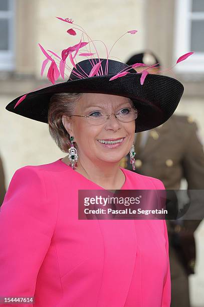 Vice-President of the European commisssion in charge of Justice, Fundamental Rights and Citizenship, Viviane Reding attends the wedding ceremony of...