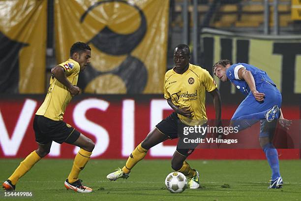 Abel Tamata of Roda JC , Danilo Luis Helio Pereira of Roda JC , Willem Janssen of FC Twente during the Dutch Eredivisie match between Roda JC...