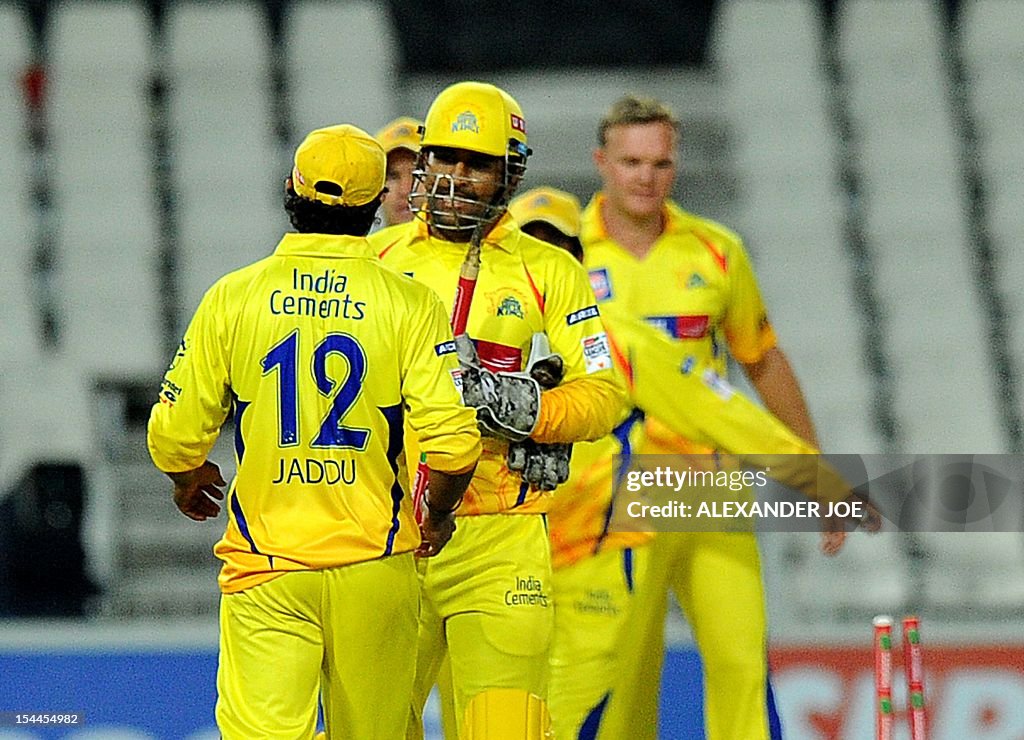 CRICKET-RSA-CLT20-CHENNAI-SUPER-KINGS-MUMBAI-INDIANS