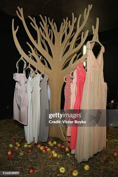 General view of atmosphere at the Yanina Vekhteva Spring/Summer 2013 presentation on day 3 of Mercedes-Benz Fashion Week Russia Spring/Summer 2013 at...