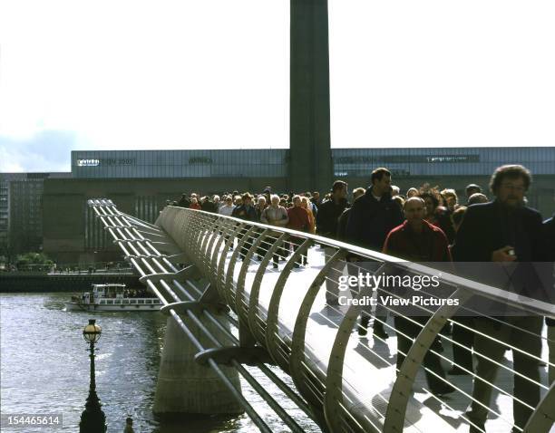 Millennium Bridge, London, United Kingdom, Architect Foster And Partners, Ove Arup And Partners And Sir Anthony Caro Millennium Bridge View From...