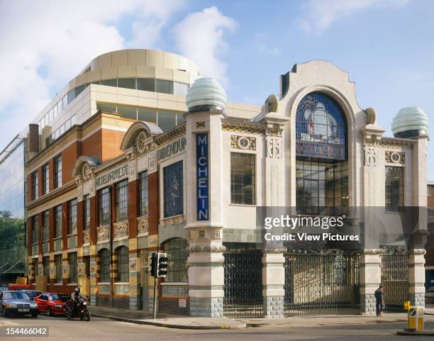 Michelin Building, London, United Kingdom, Architect Francois Espinasse, Michelin Building General View Of Exterior With Iron Gates.
