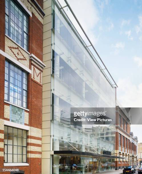 Michelin Building, London, United Kingdom, Architect Francois Espinasse, Michelin Building Portrait View Of Glass Facade Of Conran Shop.