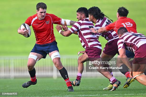 Napier Technical players celebrate following the HB Club Rugby Premier Final Maddison Trophy match between Taradale Rugby Football Club and Napier...