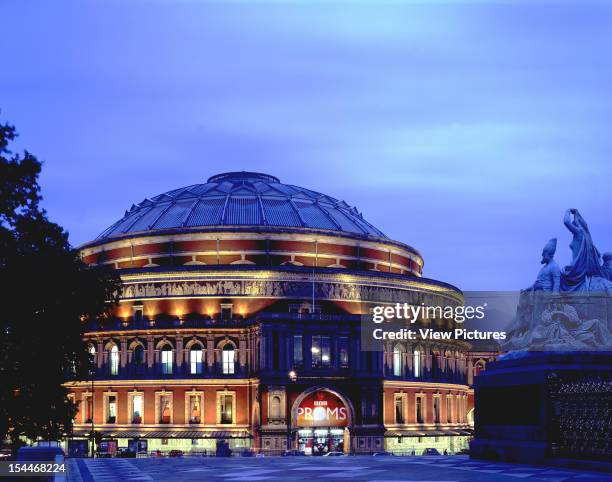 Royal Albert Hall, London, United Kingdom, Architect Building Design Partnership/ Francis Fowke And Hyd Scott, Royal Albert Hall Overall Night Shot