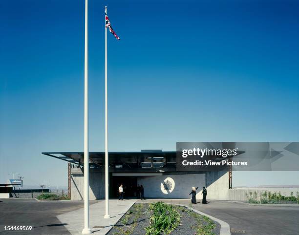 British Embassy, Sana?A, Yemen, Architect Design Engine Architects, British Embassy Main Entrance Overview