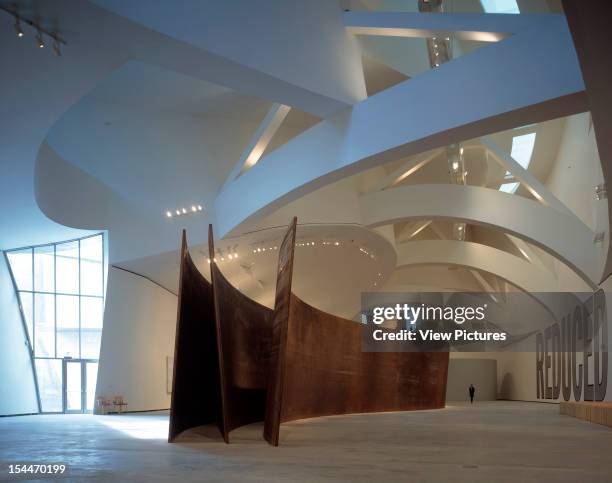 Guggenheim Museum, Bilbao, Spain, Architect Frank Gehry Guggenheim Museum Interior Curving Forms