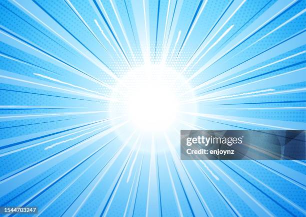 blue comic blast explosion - heroes stock illustrations