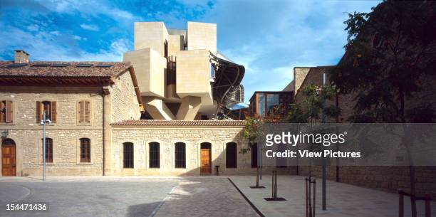 Bodegas Marques De Riscal, Elciego, Spain, Architect Frank Gehry Bodegas Marques De Riscal The Old Building With The Hotel At The Back
