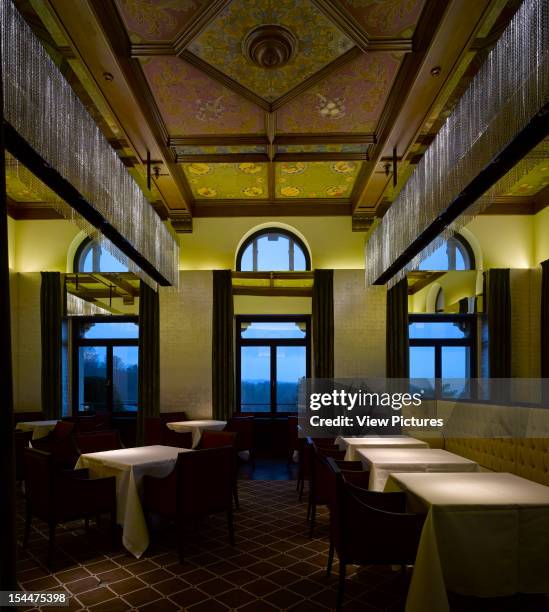 Dolder Grande Hotel, Zurich, Switzerland, Architect Foster And Partners/ United Designers Dolder Grande Hotel Interior View-A La Carte Restaurant