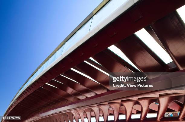 Grand Canal,Italy, Architect Venice, Constitution Bridge Underside Of The Fishbone And Blue Sky