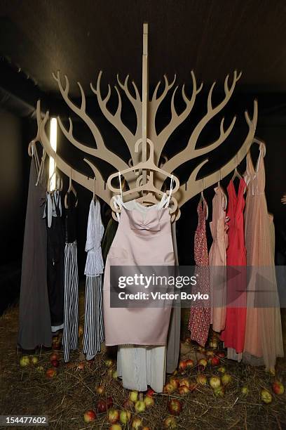 General view of atmosphere at the Yanina Vekhteva Spring/Summer 2013 presentation on day 3 of Mercedes-Benz Fashion Week Russia Spring/Summer 2013 at...