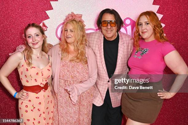 Bebe Cave, Jane Goldman, Jonathan Ross and Honey Kinny Ross attend a special screening of "Barbie" on July 20, 2023 in London, England. "Barbie" is...