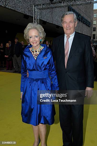 Isa Graefin von Hardenberg and Alexander Graf von Hardenberg arrives to the '100 Years German Oper Jubilee' at the Oper Berlin on October 20, 2012 in...