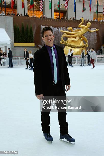 Matt Lanter attends the New York premiere of Disney's "Secret Of The Wings" reception at Rockefeller Center on October 20, 2012 in New York City.