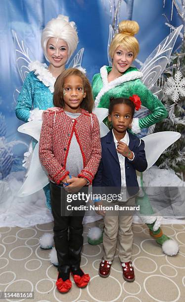 Guests attend the New York premiere of Disney's "Secret Of The Wings" reception at Rockefeller Center on October 20, 2012 in New York City.