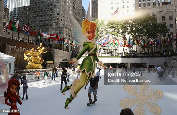 General atmosphere at the New York premiere of Disney's "Secret Of The Wings" reception at Rockefeller Center on October 20, 2012 in New York City.