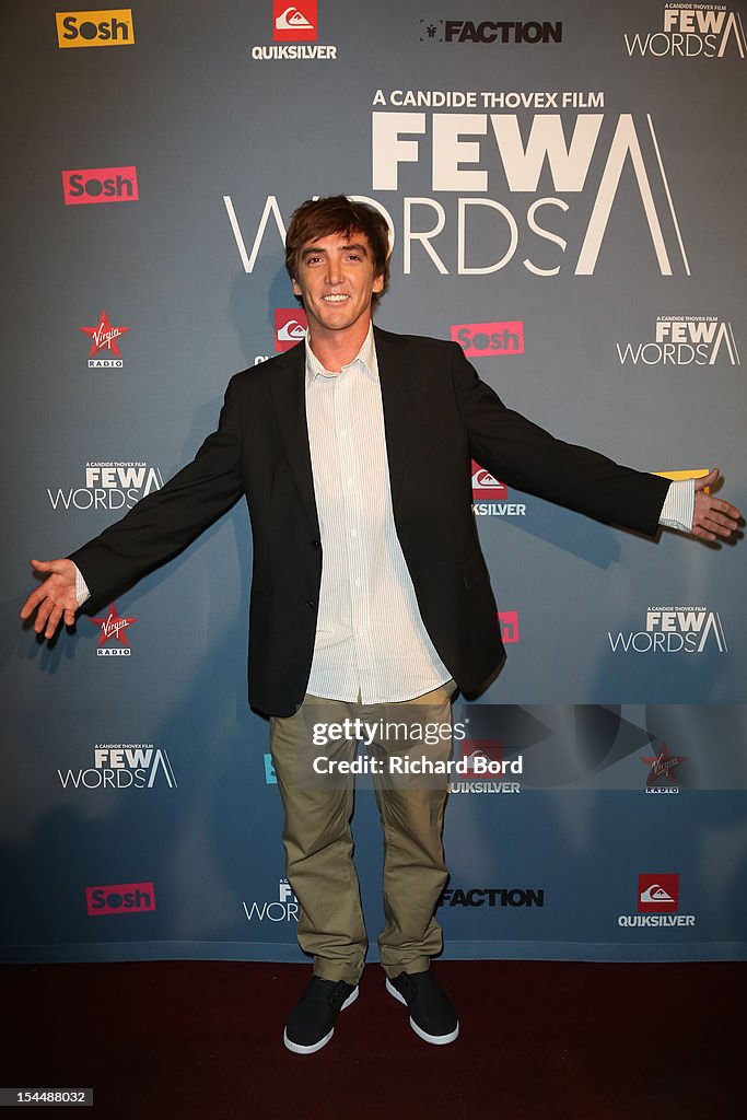 'Few Words' Film Premiere By Quiksilver With Candide Thovex