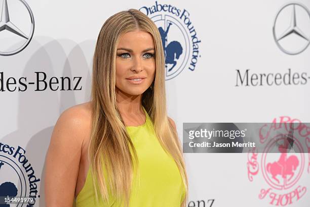 Actress Carmen Electra arrives at the 26th Anniversary Carousel Of Hope Ball presented by Mercedes-Benz at The Beverly Hilton Hotel on October 20,...