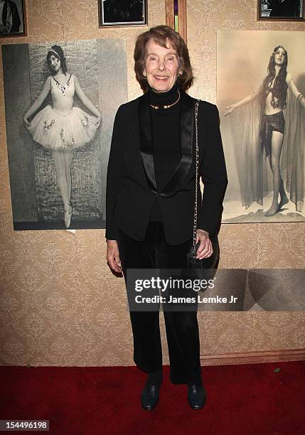 Actress Julie Adams attends Carla Laemmle's 103rd birthday celebration at The Silent Movie Theater on October 20, 2012 in Los Angeles, California.