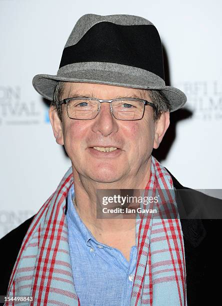 Director Mike Newell attends the photocall for 'Great Expectations' which will close the 56th BFI London Film Festival at Empire Leicester Square on...