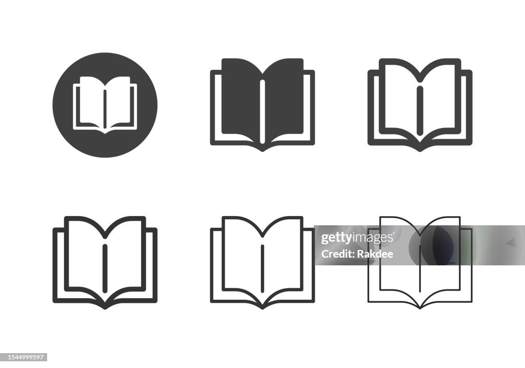 Opened Notebook Icons - Multi Series