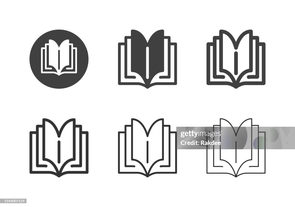 Opening Catalog Book Icons - Multi Series