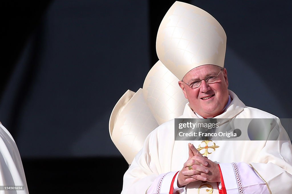 Pope Benedict XVI Leads a Canonisation Ceremony in St. Peter's Square