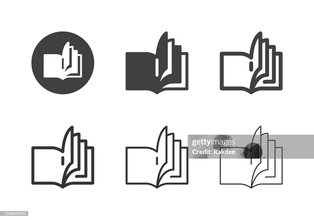 Opening Notebook Icons - Multi Series