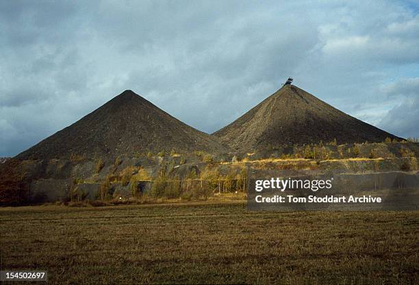 Uranium waste from a mine at Beerwalde, East Germany, 1st January 1991.