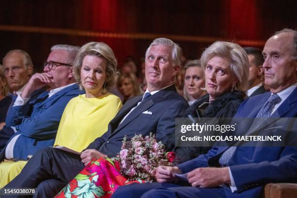 Prince Laurent of Belgium, Queen Mathilde of Belgium, King Philippe - Filip of Belgium, Princess Astrid of Belgium and Prince Lorenz of Belgium...