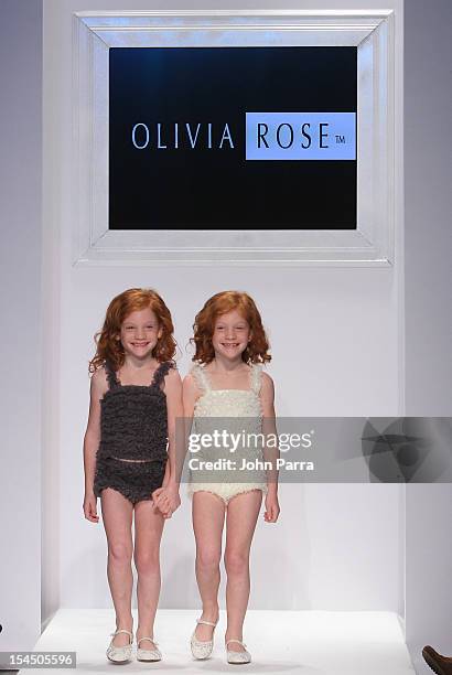 Model walks the runway at the Voguebambini show during petiteParade NY Kids Fashion Week In Collaboration With VOGUEbambini at Industria Superstudio...