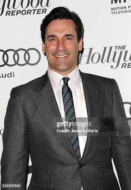 Actor Jon Hamm attends the 2nd annual Reel Stories, Real Lives benefiting the Motion Picture & Television Fund at Milk Studios on October 20, 2012 in...