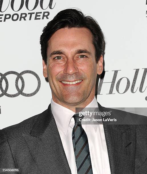 Actor Jon Hamm attends the 2nd annual Reel Stories, Real Lives benefiting the Motion Picture & Television Fund at Milk Studios on October 20, 2012 in...