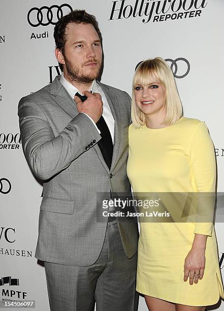 Actor Chris Pratt and actress Anna Faris attend the 2nd annual Reel Stories, Real Lives benefiting the Motion Picture & Television Fund at Milk...