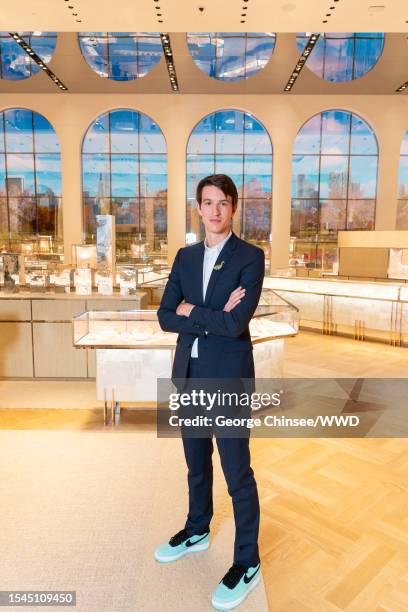 Tiffany executive vice president Alexandre Arnault is photographed for WWD on April 12, 2023 at Tiffany & Co. In New York City.