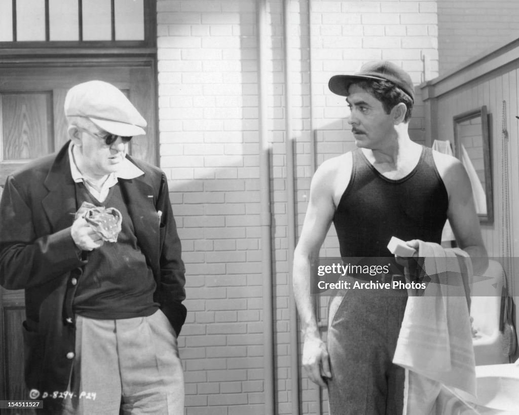 John Ford And Tyrone Power In 'The Long Gray Line'