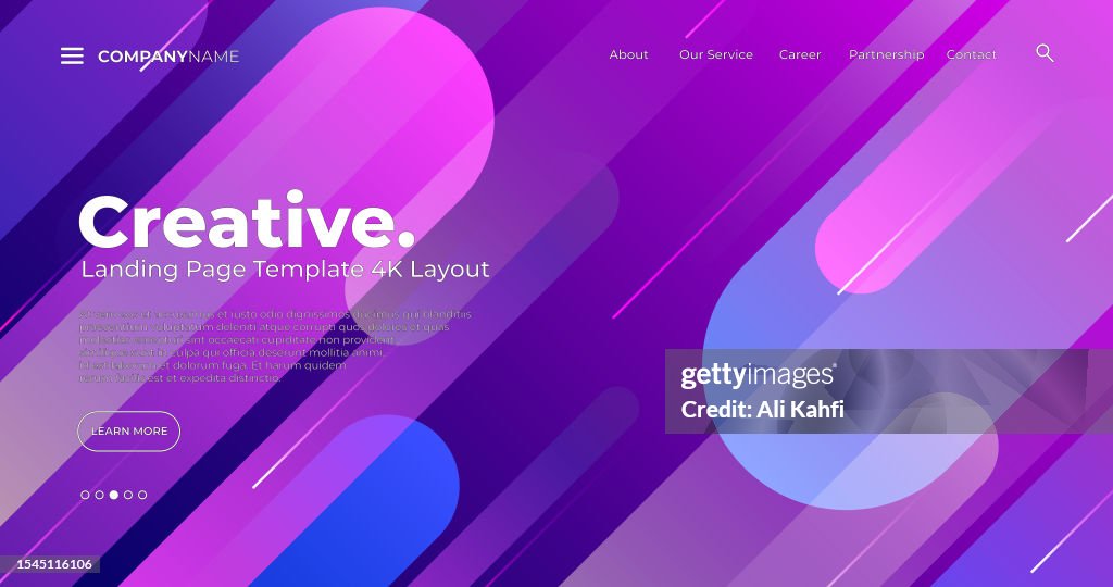 4k Landing Page Template Abstract Dynamic Modern Futuristic Multi