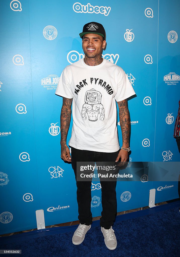 Chris Brown & Qubeey Launch Party